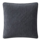 Stonewashed Cotton Gauze Euro Sham Charcoal Sham