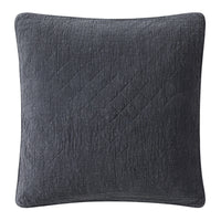 Stonewashed Cotton Gauze Euro Sham Charcoal Sham