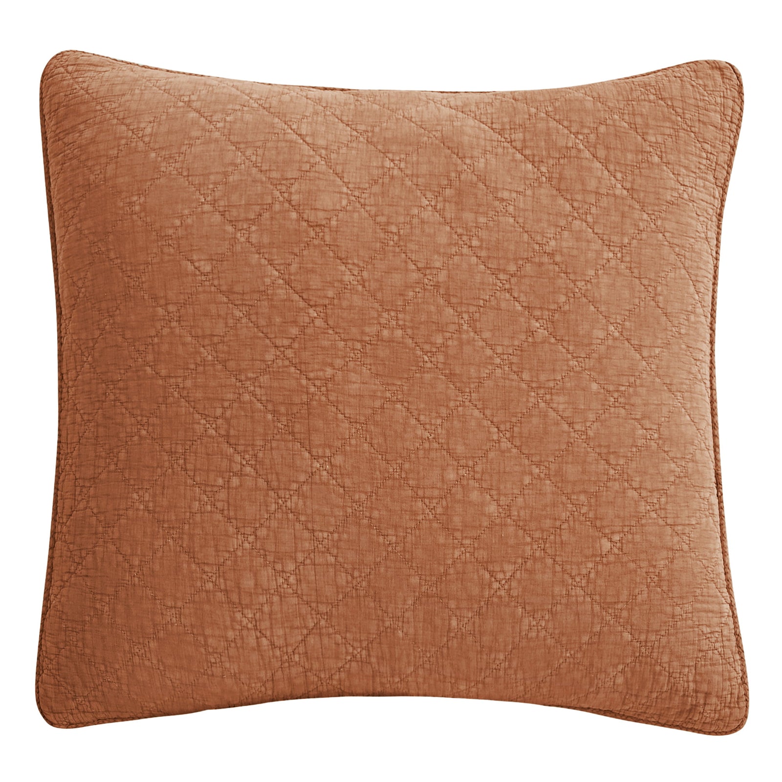 Stonewashed Cotton Gauze Euro Sham Copper Sham