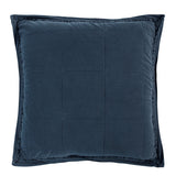 Stonewashed Cotton Canvas Euro Sham Denim Sham