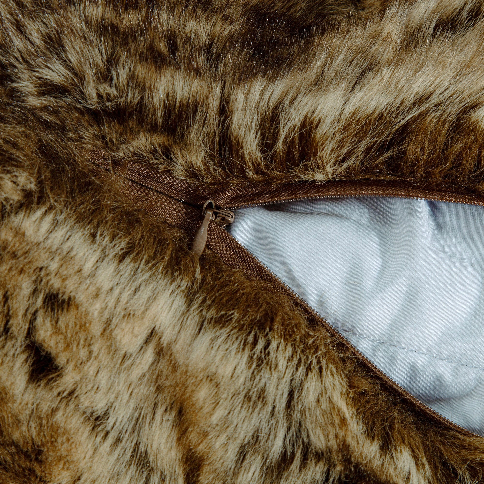 Faux Wolf Fur Euro Sham Sham