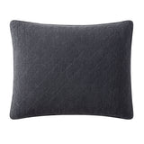 Stonewashed Cotton Gauze Pillow Sham, King King / Charcoal Sham