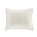 Stella Faux Silk Velvet Pintuck Pillow Sham King / Stone Sham