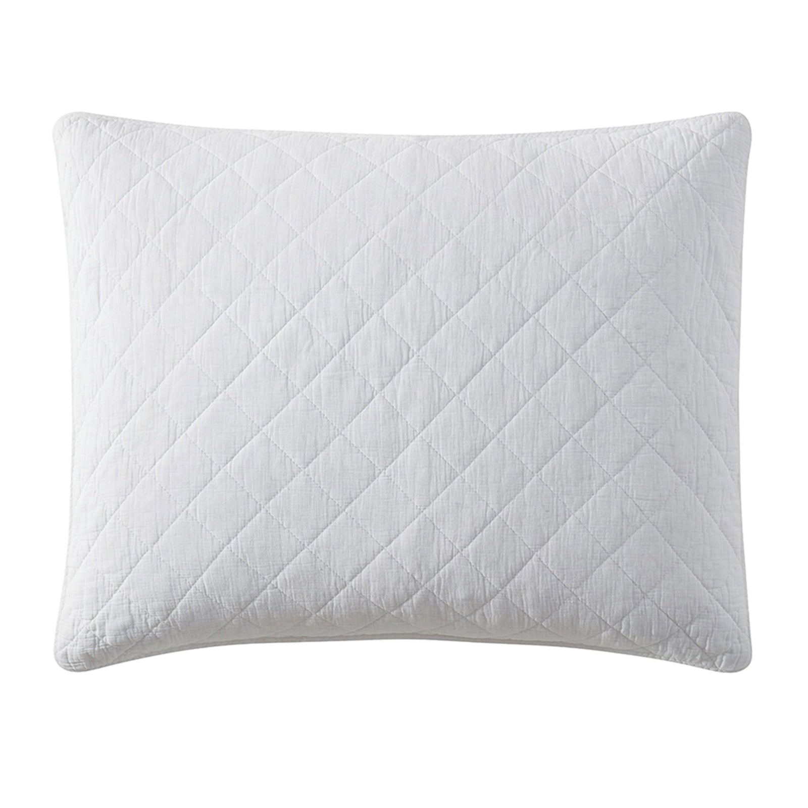 Stonewashed Cotton Gauze Pillow Sham, King King / Vintage White Sham