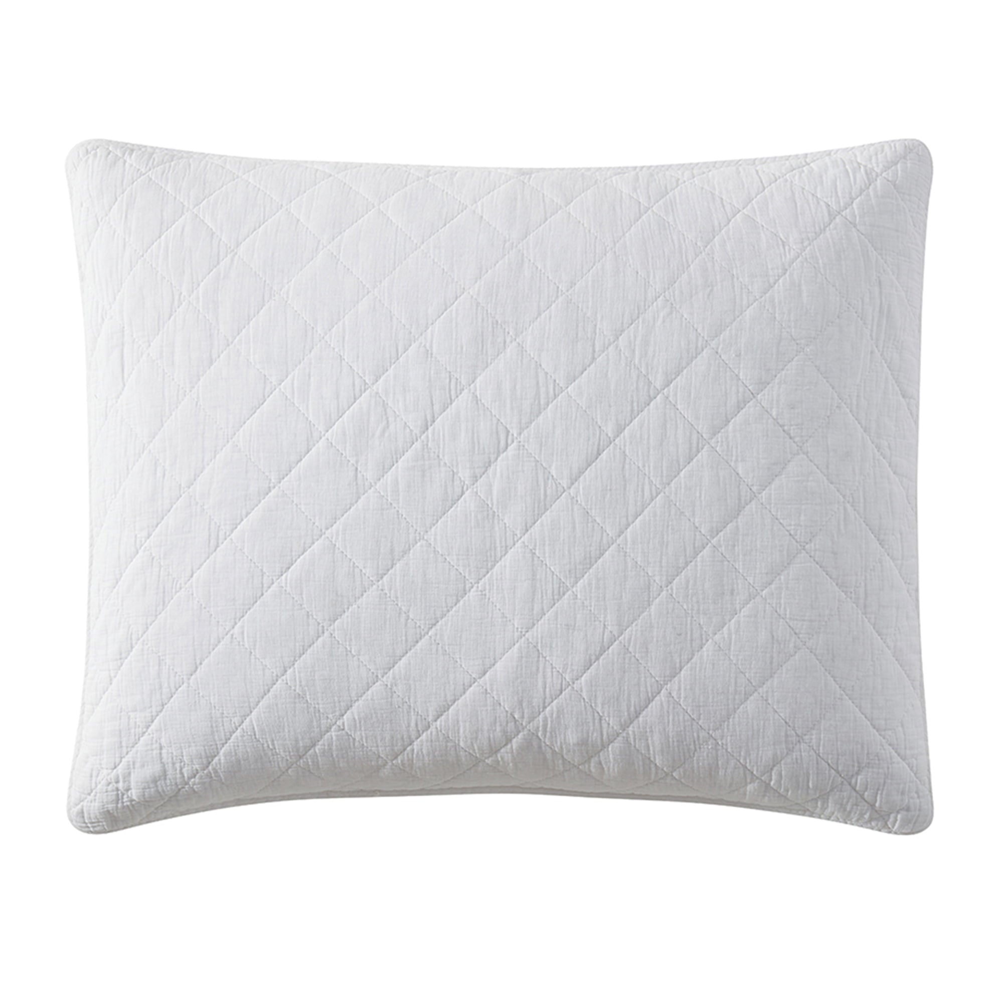 Stonewashed Cotton Gauze Pillow Sham, King King / Vintage White Sham
