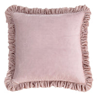 Stella Faux Silk Velvet Ruffled Euro Sham Lilac Sham