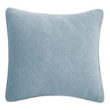 Stonewashed Cotton Gauze Euro Sham Mineral Blue Sham