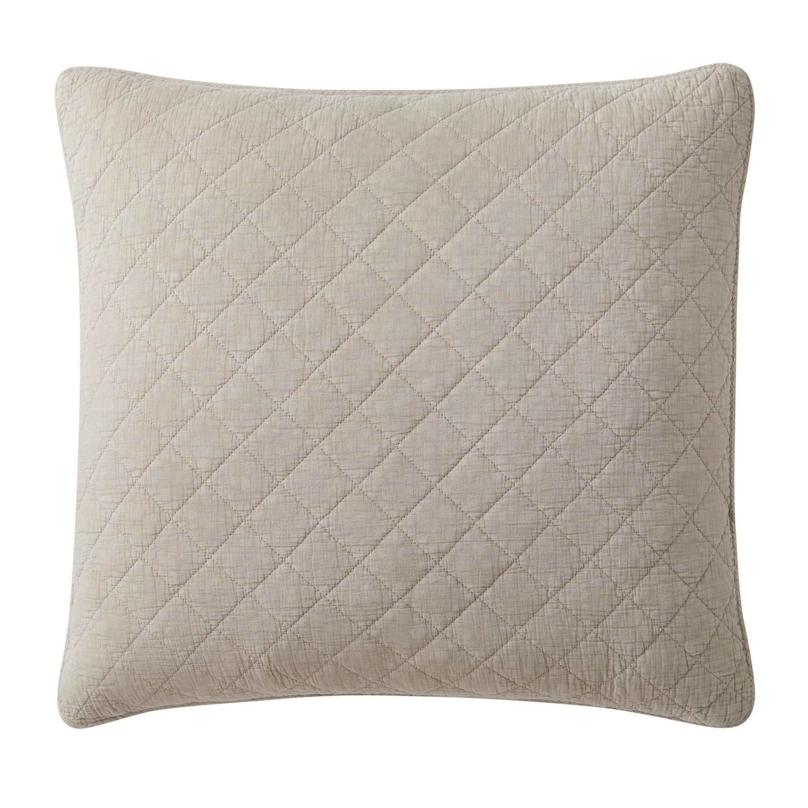 Stonewashed Cotton Gauze Euro Sham Sable Sham