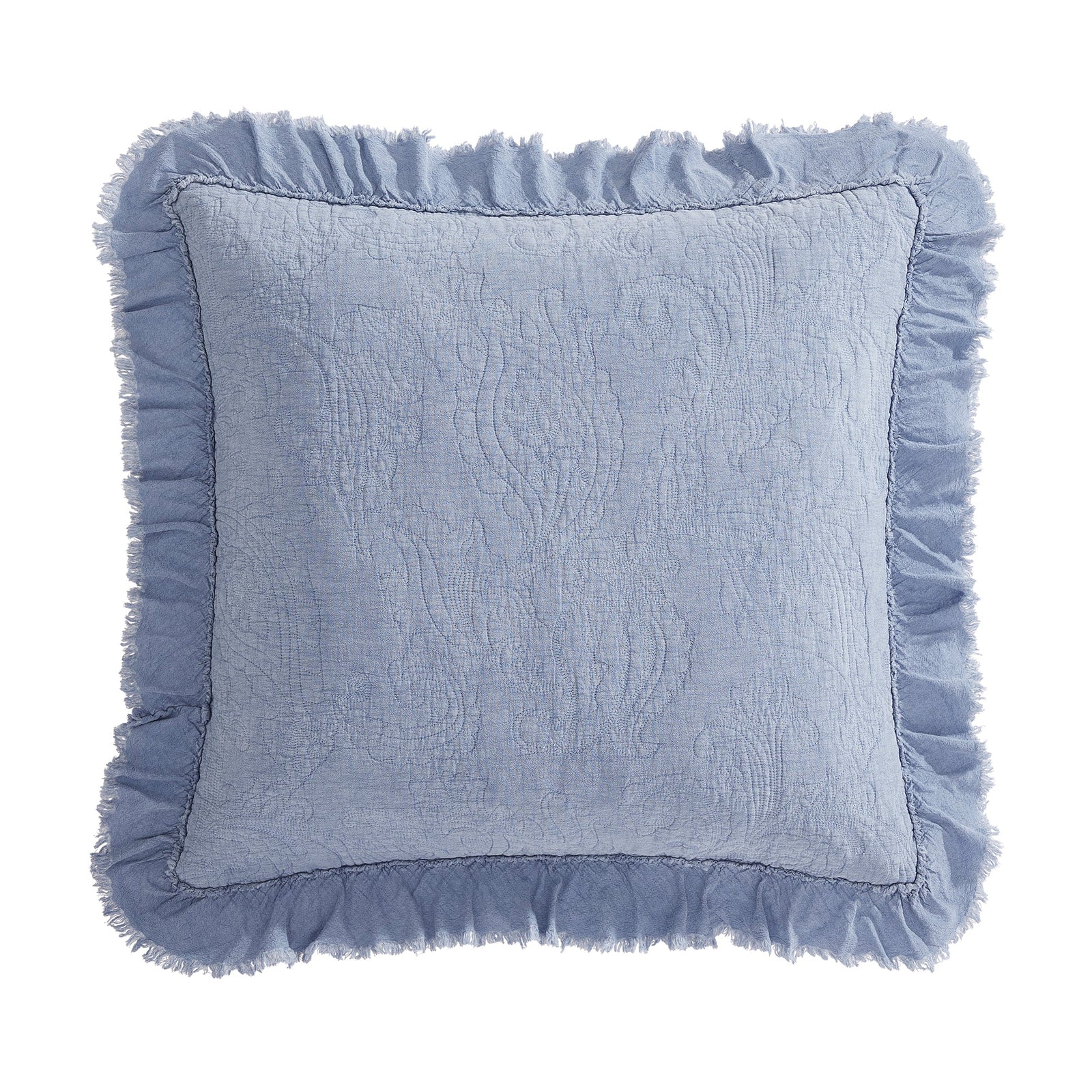 Sadie Stonewashed Paisley Ruffled Euro Sham Sham