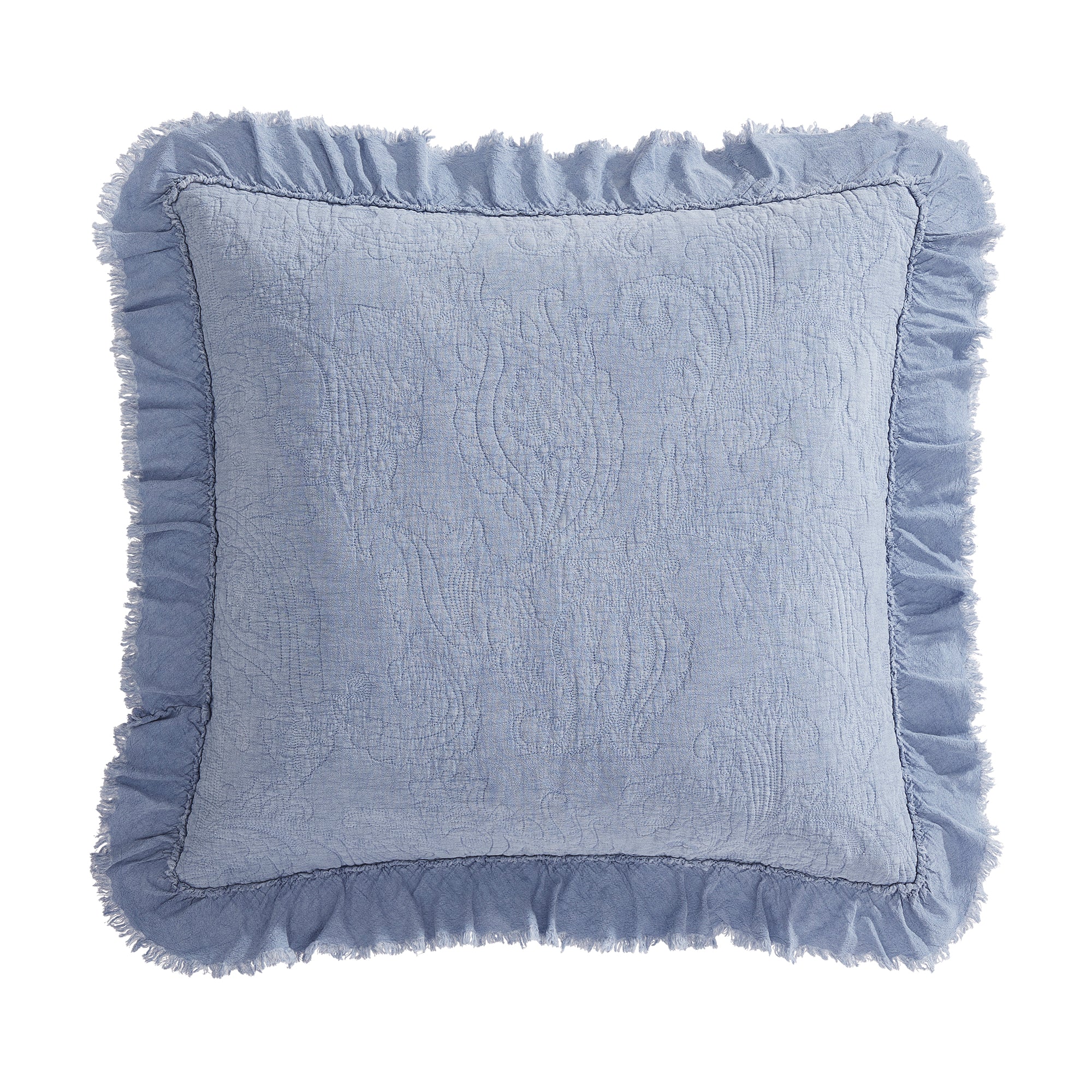 Sadie Stonewashed Paisley Ruffled Euro Sham Sham