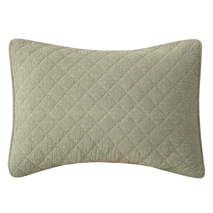 Stonewashed Cotton Gauze Pillow Sham Standard / Celadon Sham