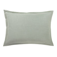 Washed Linen Tailored Pillow Sham Standard / Sage Sham