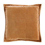 Stonewashed Cotton Canvas Euro Sham Terracotta Sham
