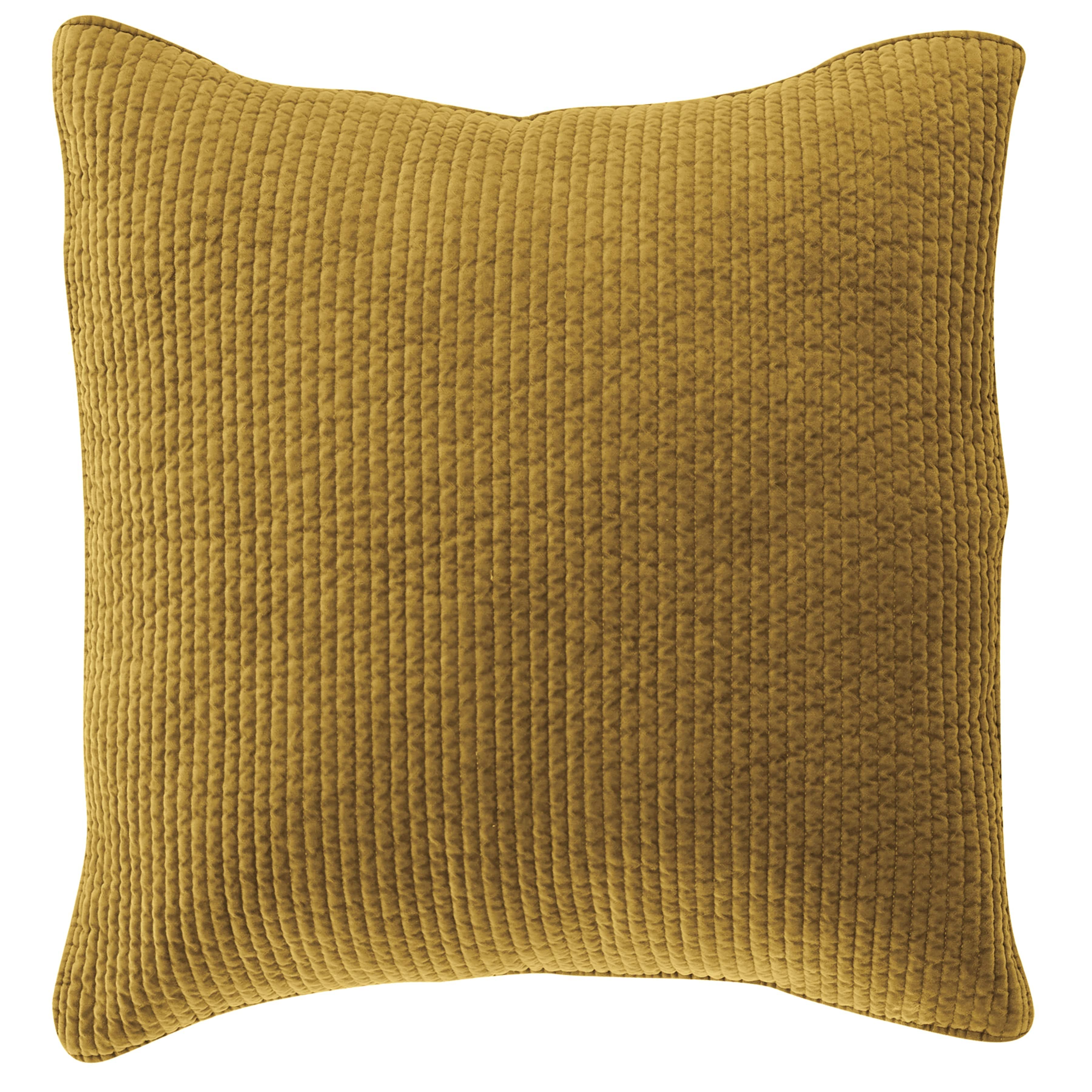 Stonewashed Cotton Quilted Velvet Euro Sham Tuscan Sham