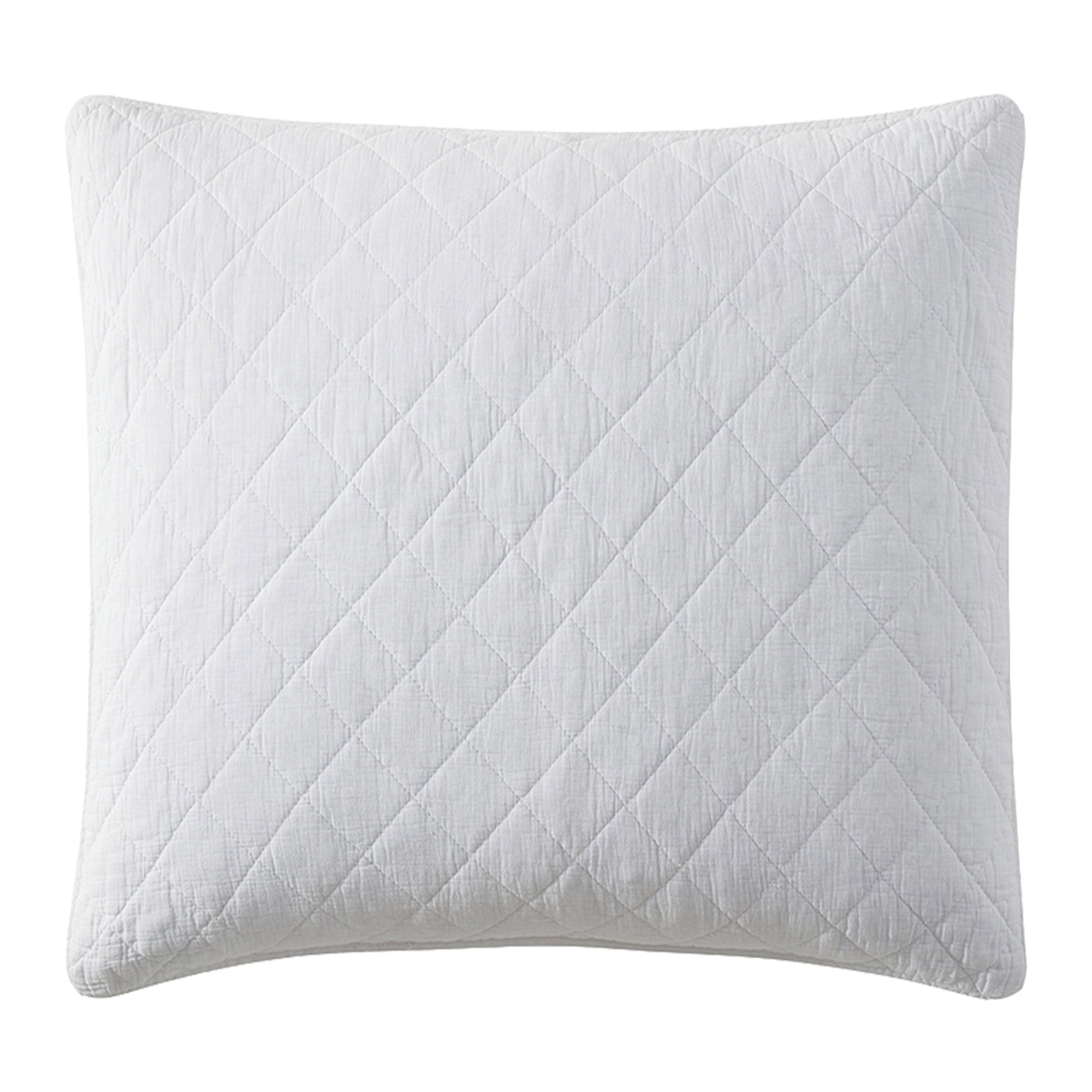 Stonewashed Cotton Gauze Euro Sham Vintage White Sham