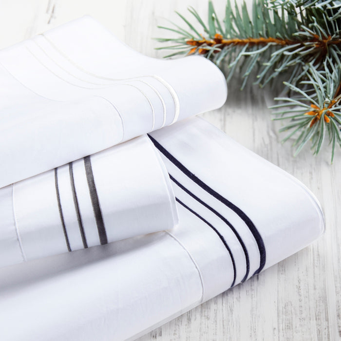 350TC Border Embroidery Sheet Set Sheet