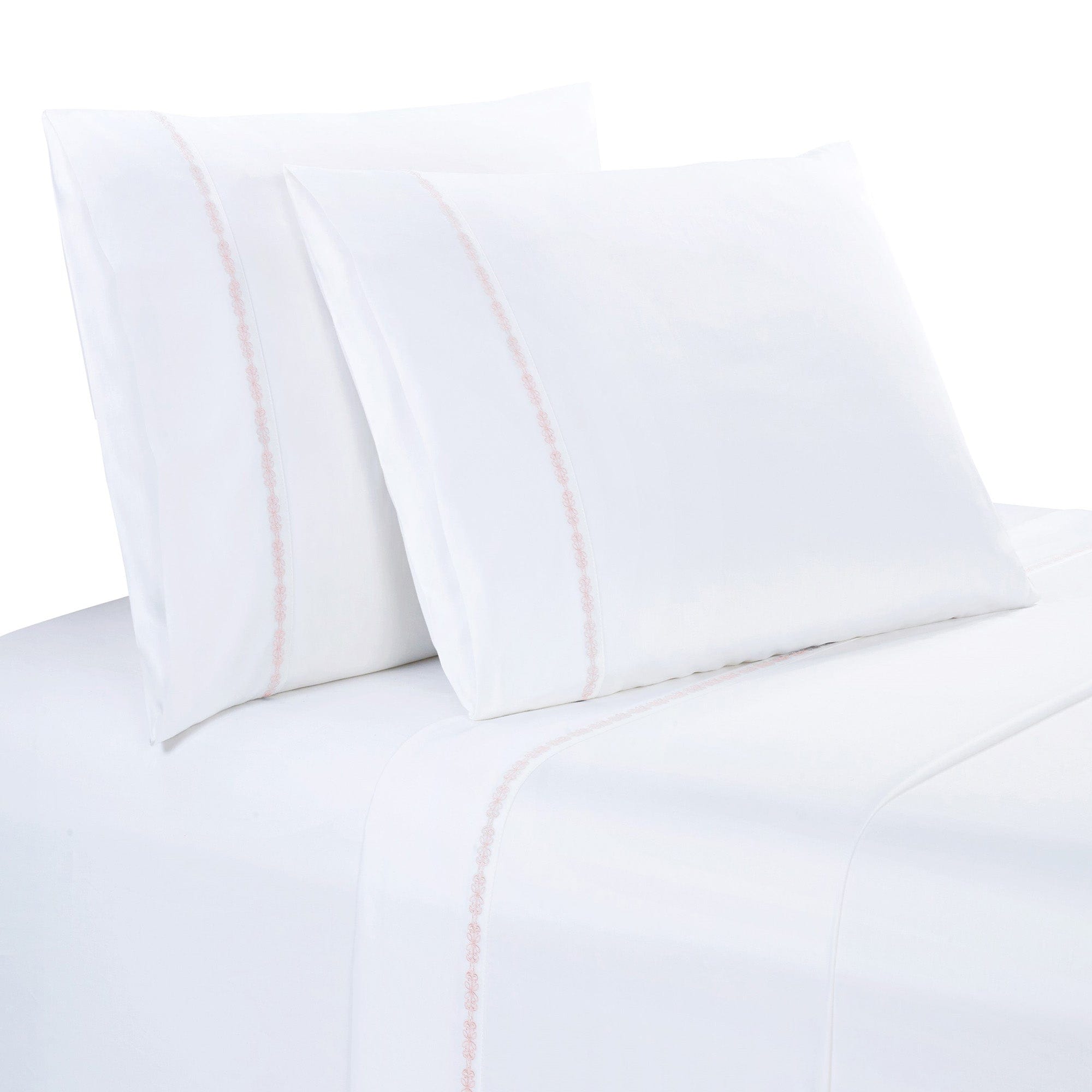 350TC Laurel Embroidered Border Sheet Set Sheet