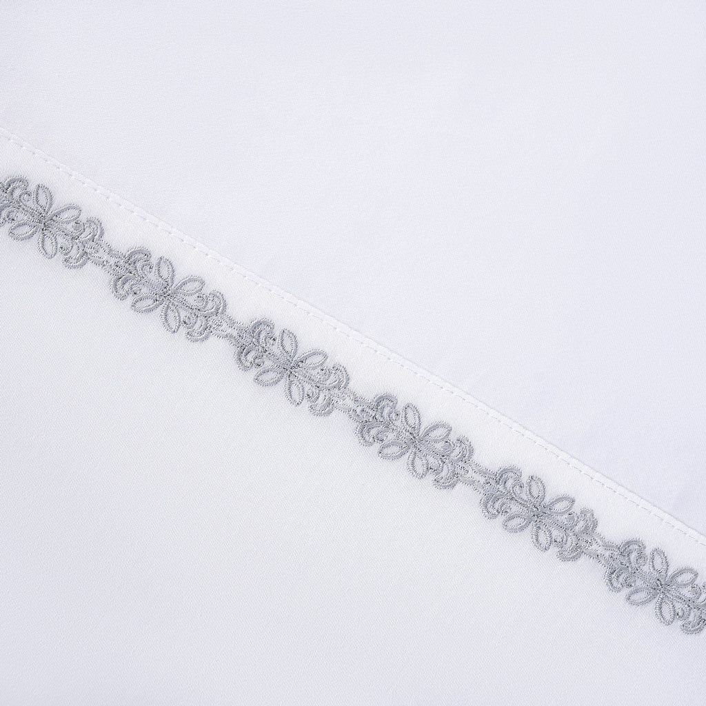 350TC Laurel Embroidered Border Sheet Set Sheet