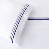 Border Embroidery 350TC Cotton Sateen Sheet Set Sheet