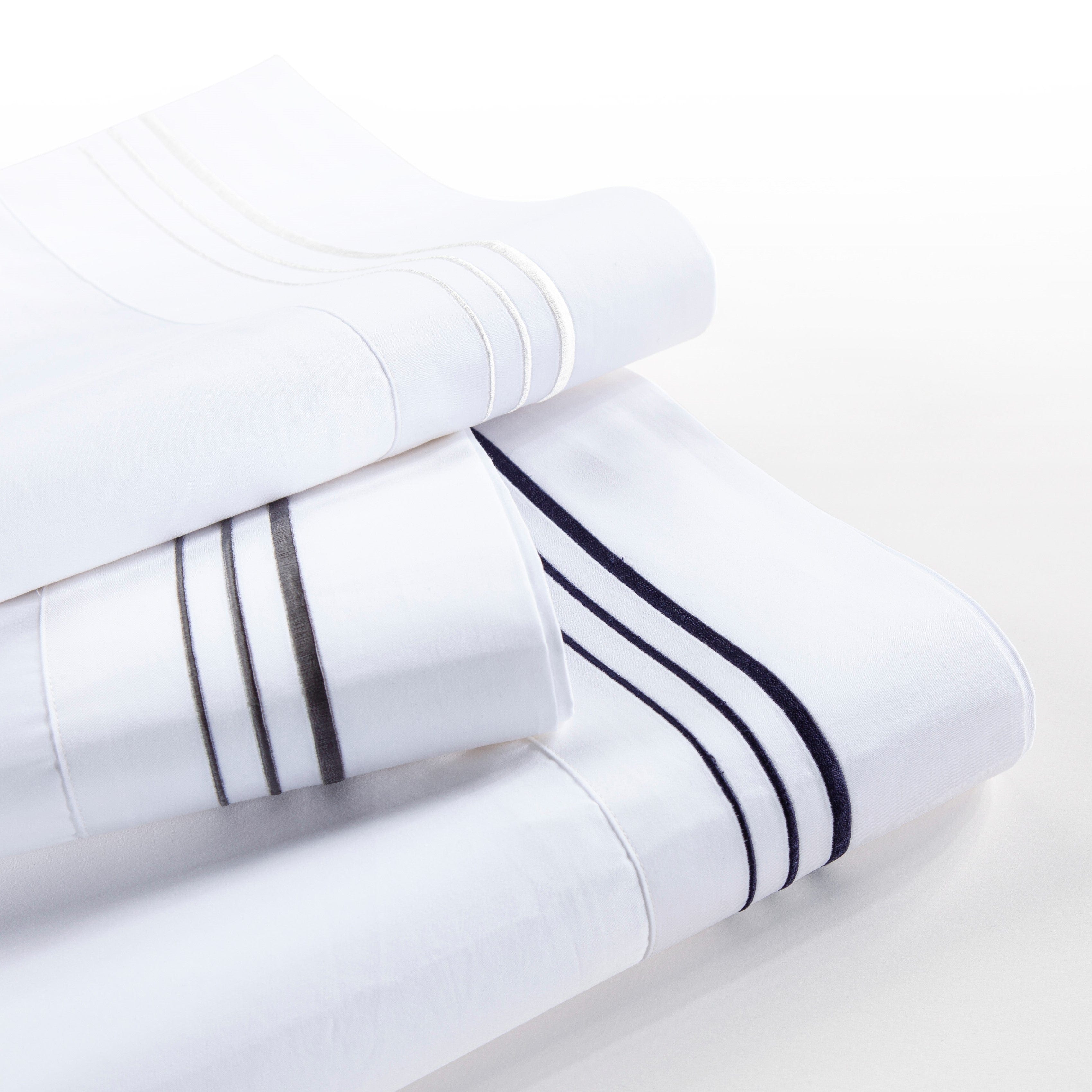 Border Embroidery 350TC Cotton Sateen Sheet Set Sheet