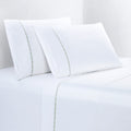 350TC Laurel Embroidered Border Sheet Set Queen / Fern Green Sheet
