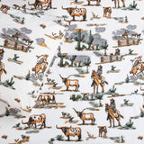 Ranch Life 200TC Cotton Percale Sheet Set Sheet