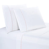 350TC Laurel Embroidered Border Sheet Set Twin / Blush Sheet