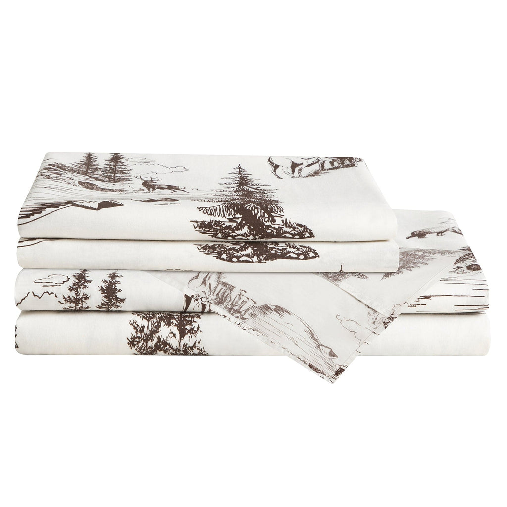 200TC Cotton White Pine Sheet Set Sheeting