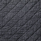 Stonewashed Cotton Gauze Fabric Swatch Charcoal Swatch