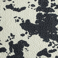 Clara Cowhide Reversible Quilt Black Swatch Swatch