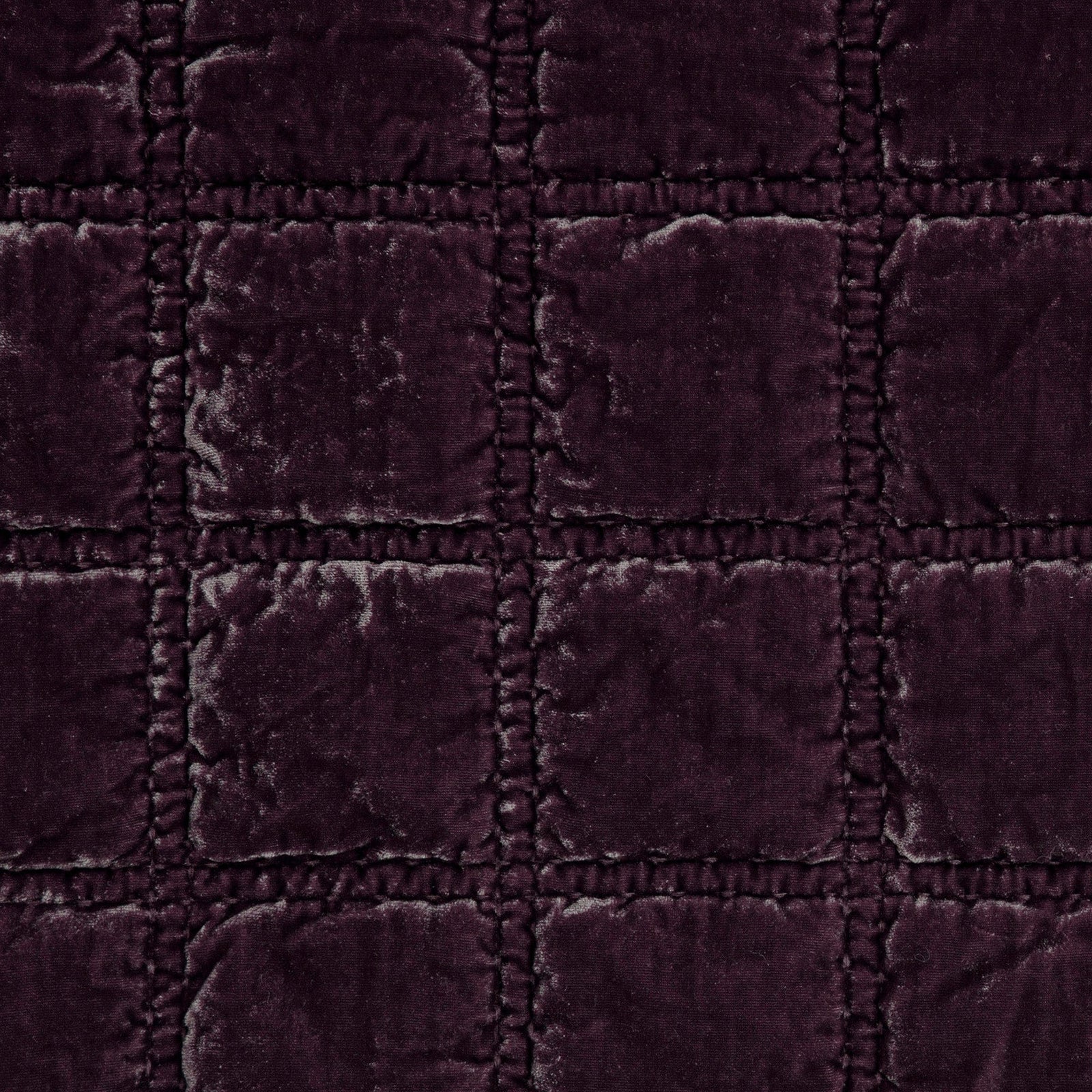 Stella Faux Silk Double Box Stitch Swatch Dark Violet Swatch