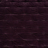 Stella Faux Silk Velvet Pintuck Swatch Dark Violet Swatch