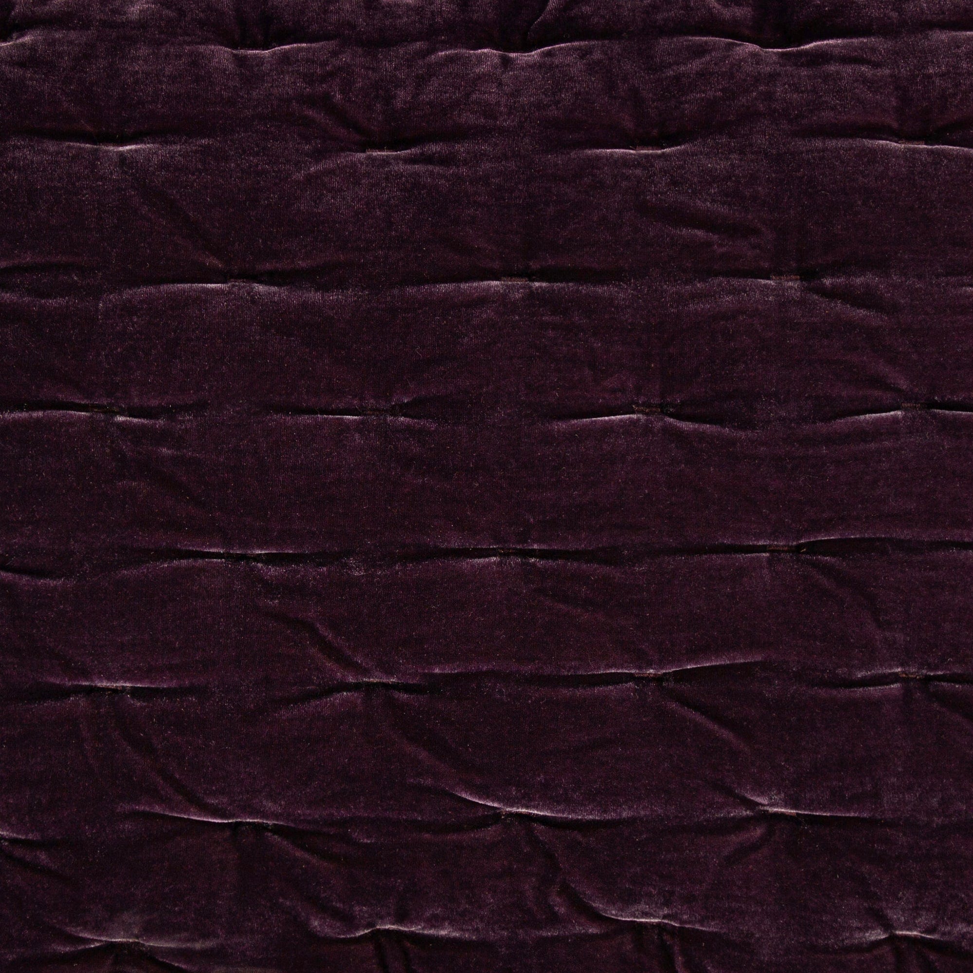 Stella Faux Silk Velvet Pintuck Swatch Dark Violet Swatch