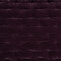 Stella Faux Silk Velvet Pintuck Swatch Dark Violet Swatch