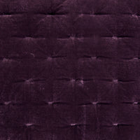 Stella Faux Silk Velvet Quilt Swatch Dark Violet Swatch