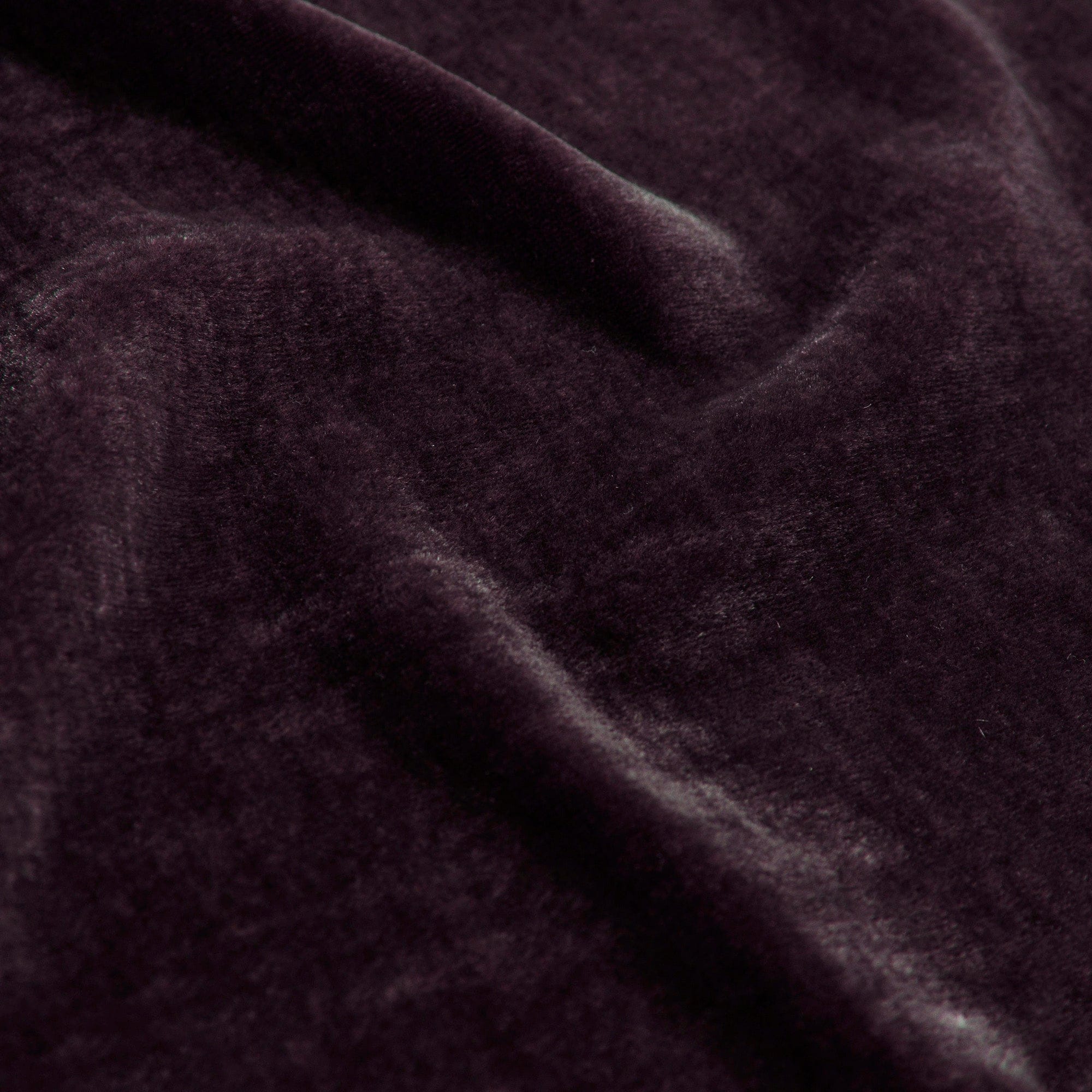 Stella Faux Silk Velvet Swatch Dark Violet Swatch