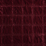 Stella Faux Silk Double Box Stitch Swatch Garnet Red Swatch