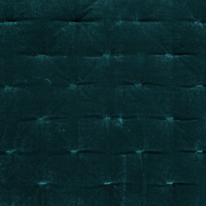 Stella Faux Silk Velvet Quilt Swatch Storm Blue Swatch