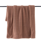 Teddy Throw Blanket 50"W x 60"L / Dusty Rose Throw