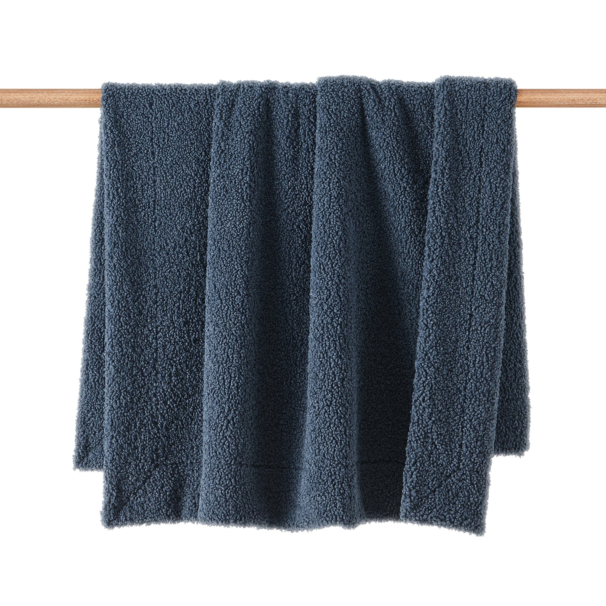 Teddy Throw Blanket 50"W x 60"L / Midnight Blue Throw