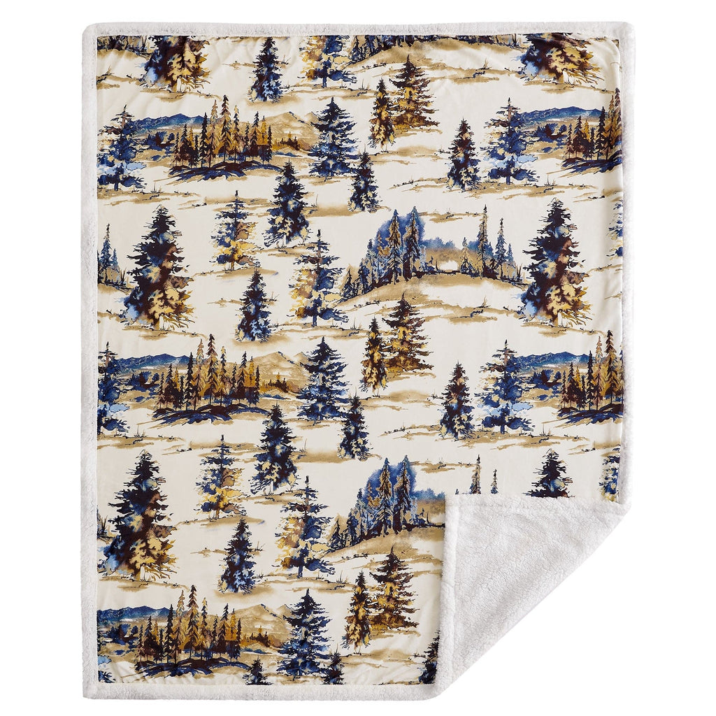 Acadia Campfire Sherpa Throw, 6 MOQ Throw