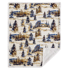 Acadia Campfire Sherpa Throw, 6 MOQ Throw
