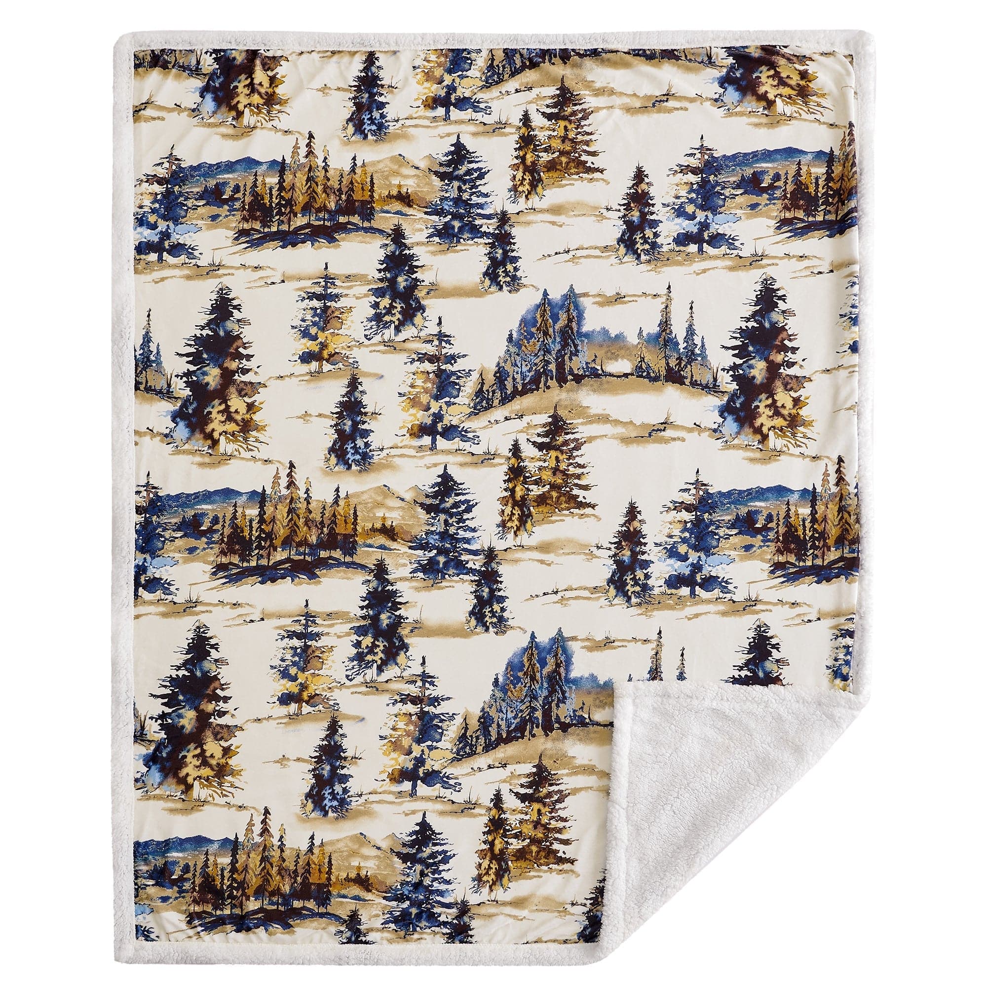 Acadia Campfire Sherpa Throw, 6 MOQ Throw