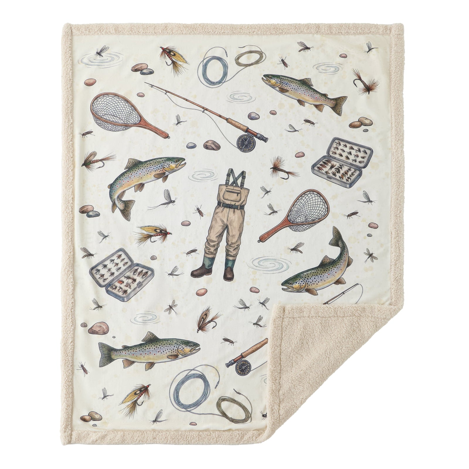 Angler Gear Campfire Sherpa Throw Throw