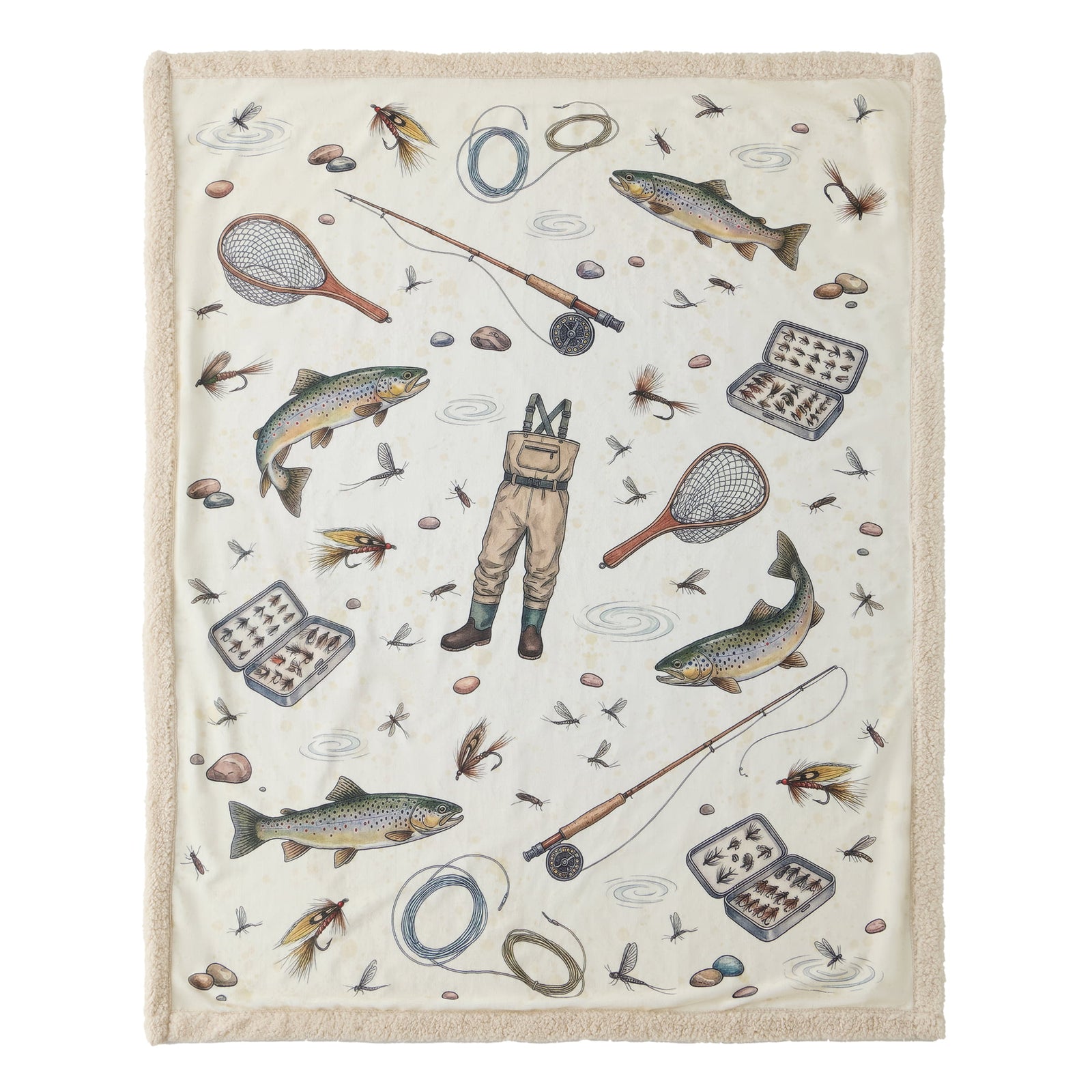 Angler Gear Campfire Sherpa Throw Throw