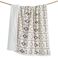 Arrow Campfire Sherpa Throw Throw