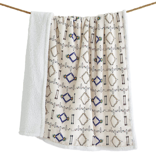 Arrow Campfire Sherpa Throw Throw