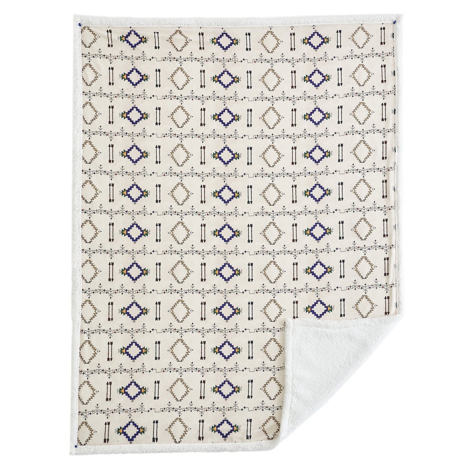 Arrow Campfire Sherpa Throw Throw