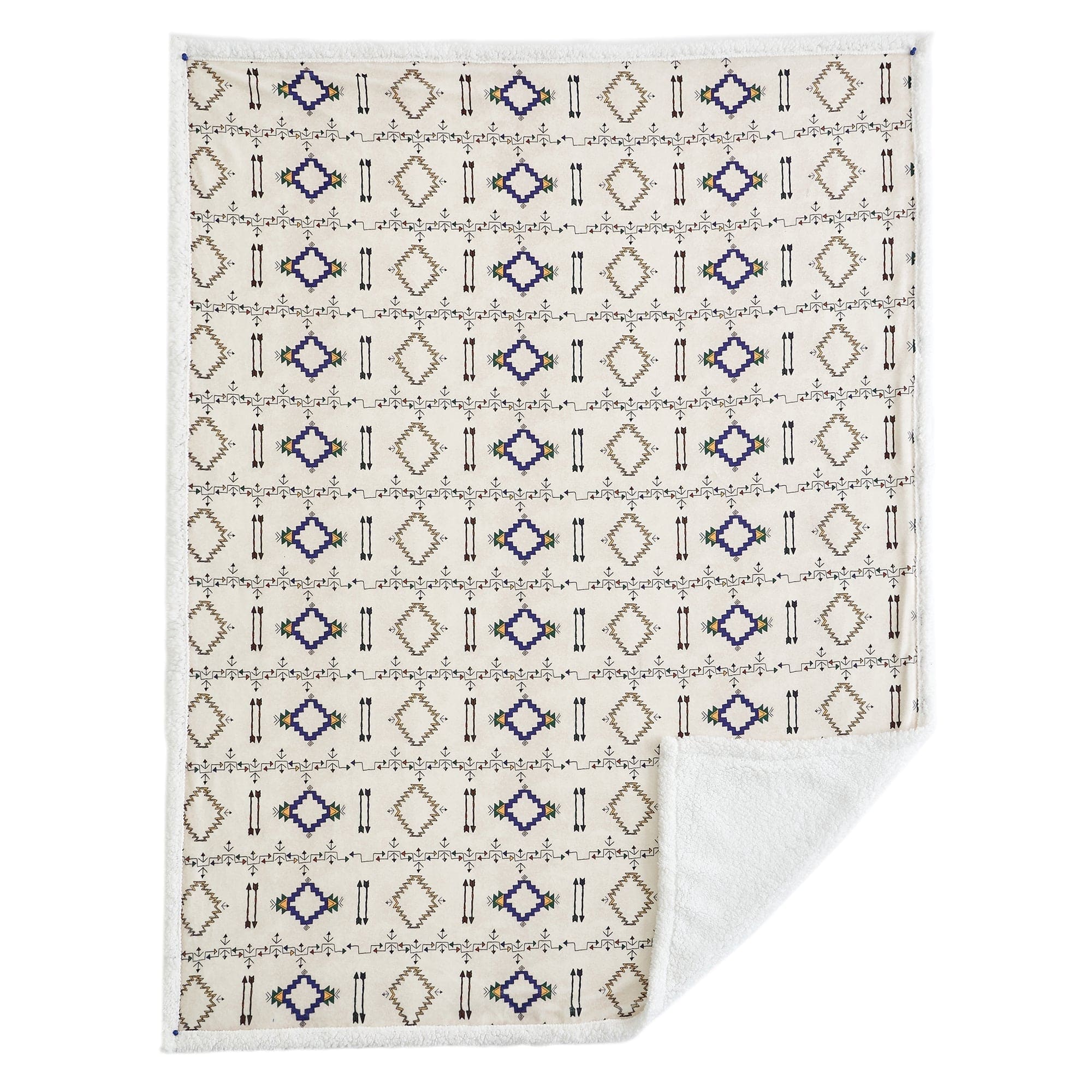 Arrow Campfire Sherpa Throw Throw