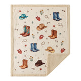 Boots & Hats Campfire Sherpa Throw Throw